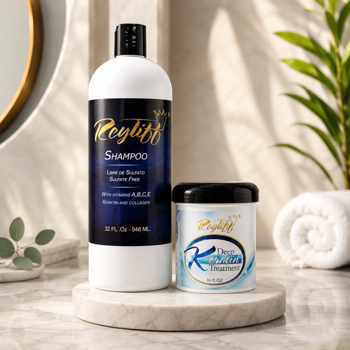 Reyliff Kit Champú Sin Sal + Mascarilla Hidratante | Prolonga tu Keratina