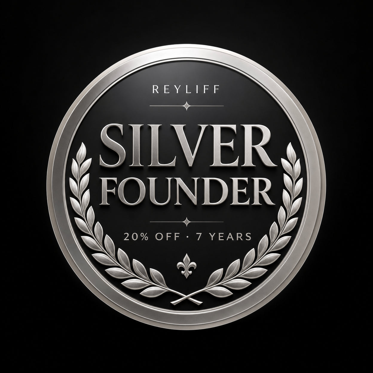 Reyliff Silver Founder — Membresía Exclusiva 20% Descuento · 7 Años